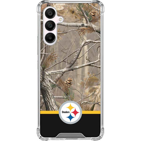 NFL Realtree Camo Pittsburgh Steelers Galaxy A16 5G Clear Case