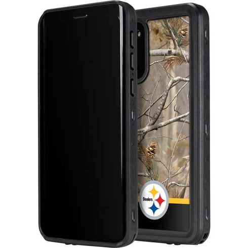 NFL Realtree Camo Pittsburgh Steelers Galaxy S20 Plus Waterproof Case