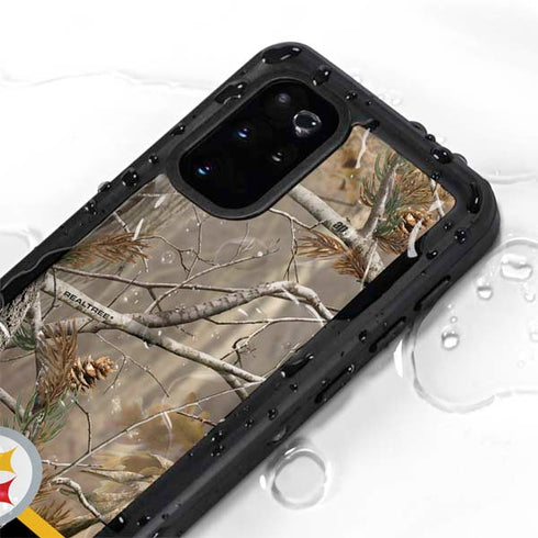 NFL Realtree Camo Pittsburgh Steelers Galaxy S20 Plus Waterproof Case