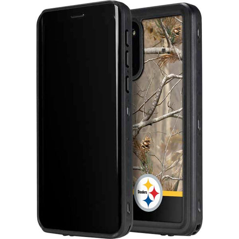 NFL Realtree Camo Pittsburgh Steelers Galaxy S20 Waterproof Case