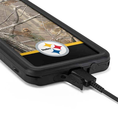NFL Realtree Camo Pittsburgh Steelers Galaxy S20 Waterproof Case