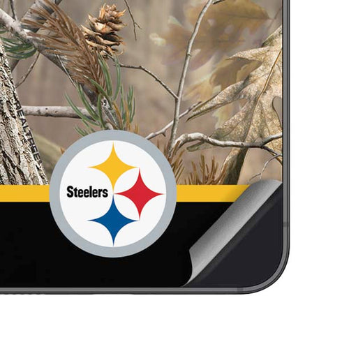 NFL Realtree Camo Pittsburgh Steelers Galaxy S25 Plus Skin