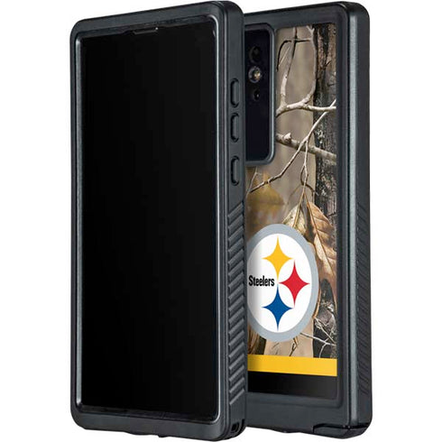 NFL Realtree Camo Pittsburgh Steelers Galaxy S24 Ultra Waterproof Case