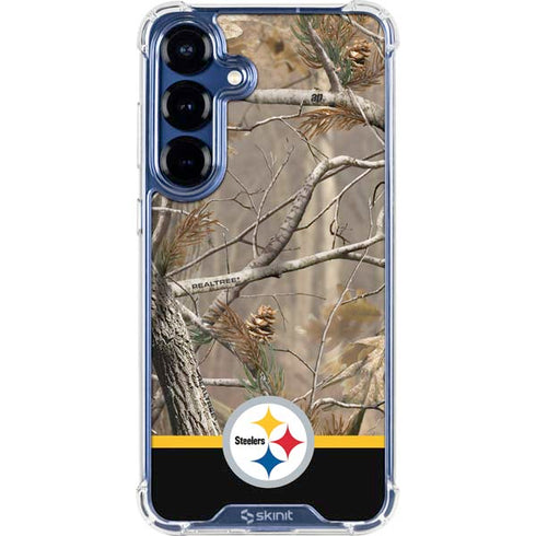 NFL Realtree Camo Pittsburgh Steelers Galaxy S25 Clear Case