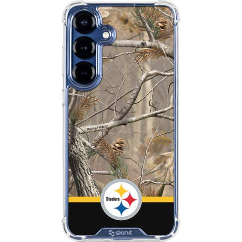 NFL Realtree Camo Pittsburgh Steelers Galaxy S25 Plus Clear Case