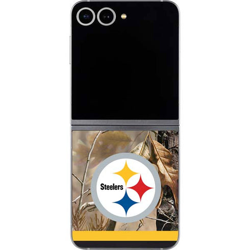 NFL Realtree Camo Pittsburgh Steelers Galaxy Z Flip6 Skin