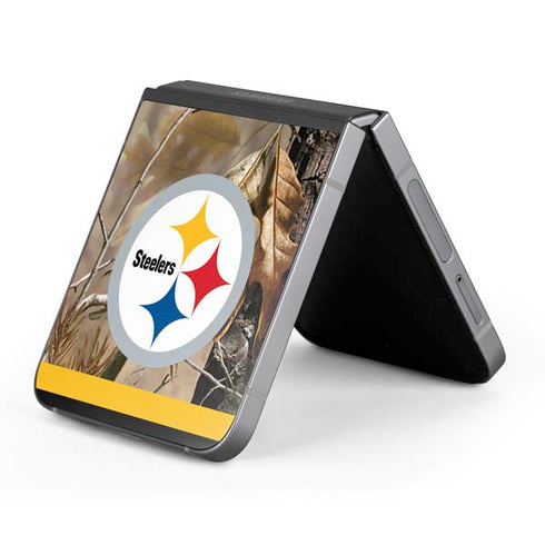 NFL Realtree Camo Pittsburgh Steelers Galaxy Z Flip6 Skin
