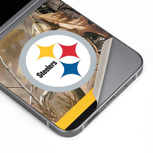 NFL Realtree Camo Pittsburgh Steelers Galaxy Z Flip6 Skin
