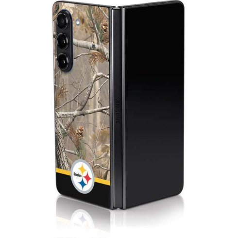 NFL Realtree Camo Pittsburgh Steelers Galaxy Z Fold5 5G Skin