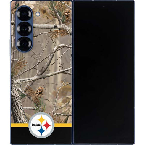 NFL Realtree Camo Pittsburgh Steelers Galaxy Z Fold6 Skin
