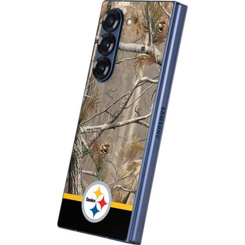NFL Realtree Camo Pittsburgh Steelers Galaxy Z Fold6 Skin