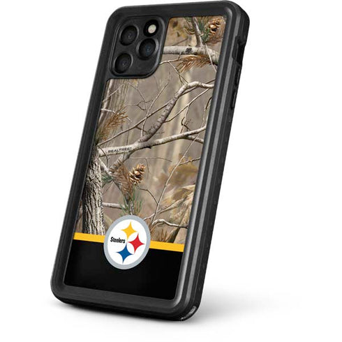 NFL Realtree Camo Pittsburgh Steelers iPhone 11 Pro Waterproof Case