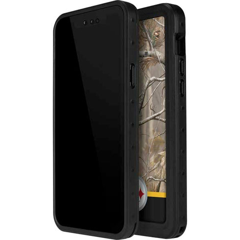 NFL Realtree Camo Pittsburgh Steelers iPhone 15 Pro Waterproof Case