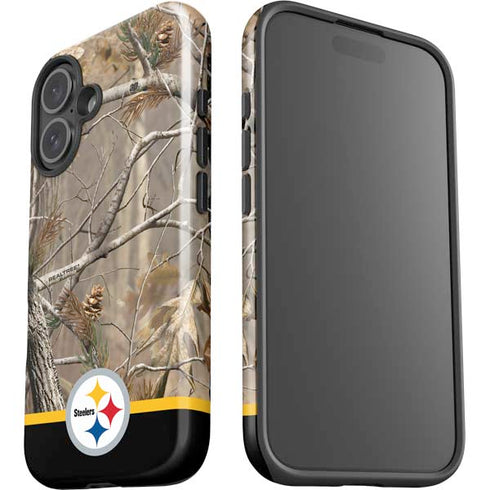 NFL Realtree Camo Pittsburgh Steelers iPhone 16 Plus Impact Case