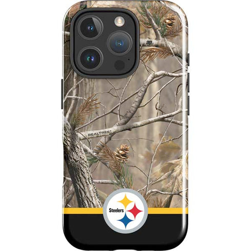NFL Realtree Camo Pittsburgh Steelers iPhone 16 Pro Impact Case