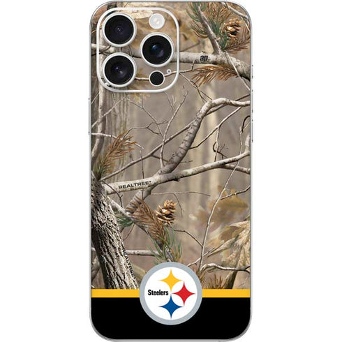 NFL Realtree Camo Pittsburgh Steelers iPhone 16 Pro Max Skin