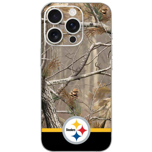 NFL Realtree Camo Pittsburgh Steelers iPhone 16 Pro Skin