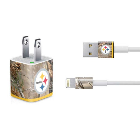 NFL Realtree Camo Pittsburgh Steelers iPhone Charger (5W USB) Skin