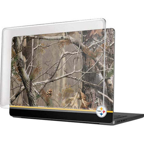 NFL Realtree Camo Pittsburgh Steelers MacBook Pro 14in (2021-24) Case plus Skin