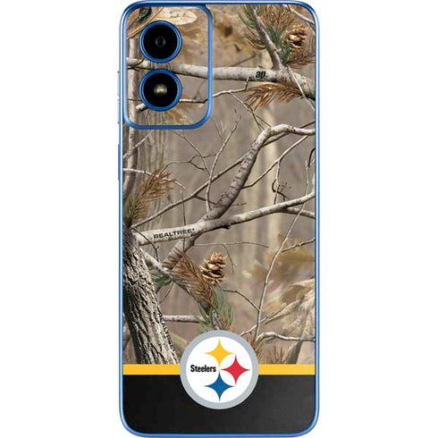 NFL Realtree Camo Pittsburgh Steelers Moto G Play 4G (2024) Skin