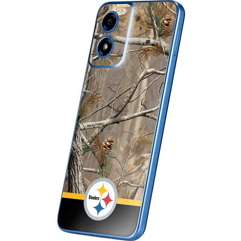 NFL Realtree Camo Pittsburgh Steelers Moto G Play 4G (2024) Skin