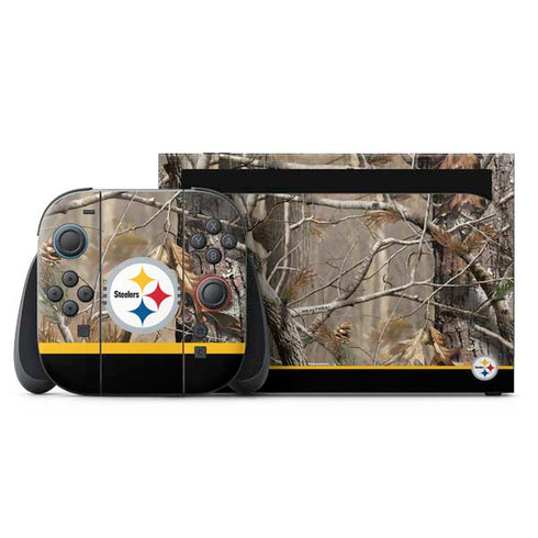 NFL Realtree Camo Pittsburgh Steelers Nintendo Switch 2 (2025) with Joy-Con Skin
