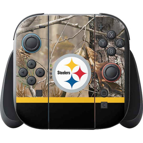 NFL Realtree Camo Pittsburgh Steelers Nintendo Switch 2 (2025) with Joy-Con Skin