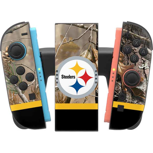 NFL Realtree Camo Pittsburgh Steelers Nintendo Switch 2 (2025) Joy-Con Controller Skin