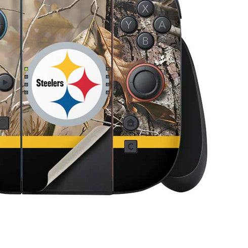 NFL Realtree Camo Pittsburgh Steelers Nintendo Switch 2 (2025) Joy-Con Controller Skin