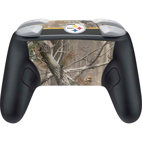NFL Realtree Camo Pittsburgh Steelers Nintendo Switch 2 (2025) Pro Controller Skin