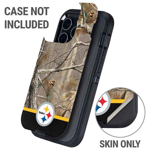 NFL Realtree Camo Pittsburgh Steelers Otterbox Defender iPhone Skin