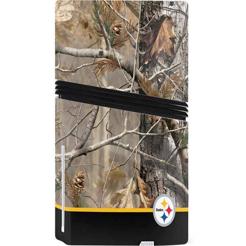 NFL Realtree Camo Pittsburgh Steelers PS5 Pro Disk Bundle Skin