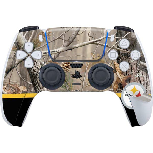 NFL Realtree Camo Pittsburgh Steelers PS5 Pro Disk Bundle Skin
