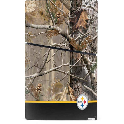 NFL Realtree Camo Pittsburgh Steelers PS5 Slim Digital Edition Console Skin