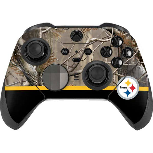 NFL Realtree Camo Pittsburgh Steelers Xbox Elite Wireless Controller Series 2 Skin