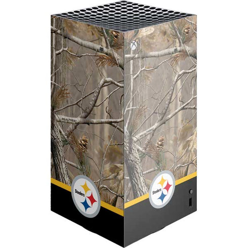 NFL Realtree Camo Pittsburgh Steelers XBox Series X Digital Edition Console Skin