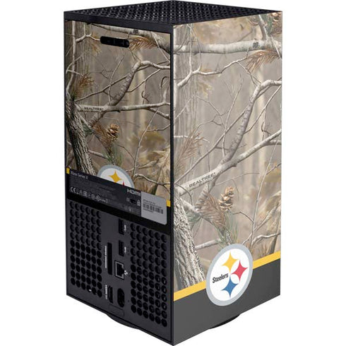 NFL Realtree Camo Pittsburgh Steelers XBox Series X Digital Edition Console Skin