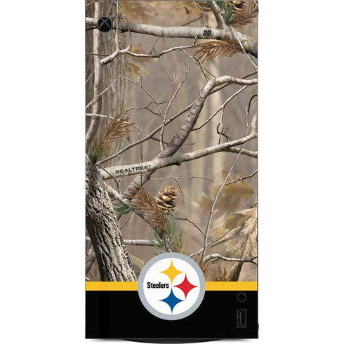 NFL Realtree Camo Pittsburgh Steelers XBox Series X Digital Edition Console Skin