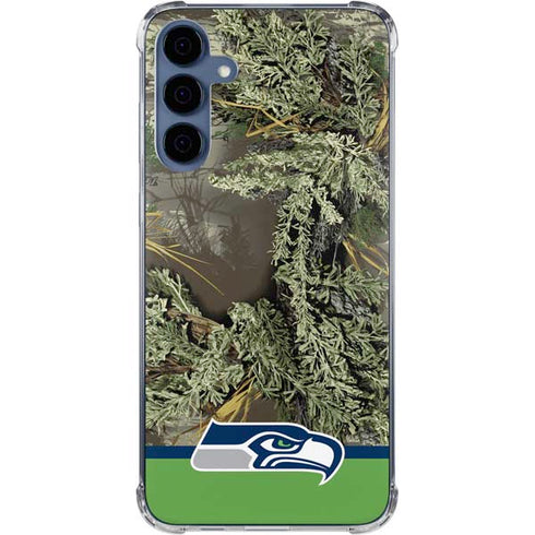 NFL Realtree Camo Seattle Seahawks Galaxy A55 5G Clear Case