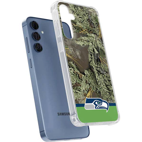 NFL Realtree Camo Seattle Seahawks Galaxy A55 5G Clear Case