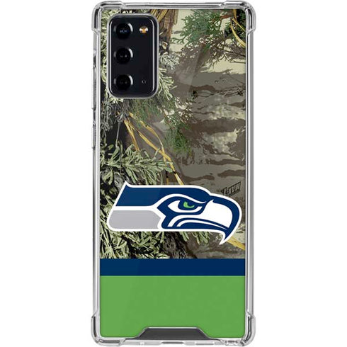 NFL Realtree Camo Seattle Seahawks Galaxy Note20 5G Clear Case