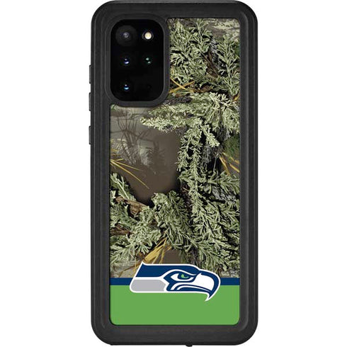 NFL Realtree Camo Seattle Seahawks Galaxy S20 Plus Waterproof Case
