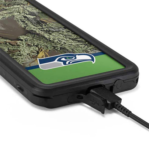 NFL Realtree Camo Seattle Seahawks Galaxy S20 Plus Waterproof Case