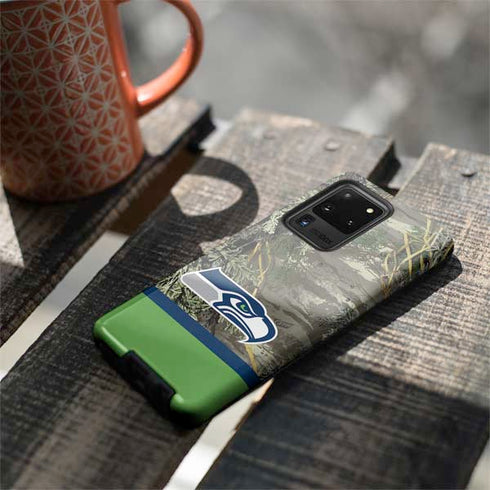NFL Realtree Camo Seattle Seahawks Galaxy S20 Ultra 5G Pro Case