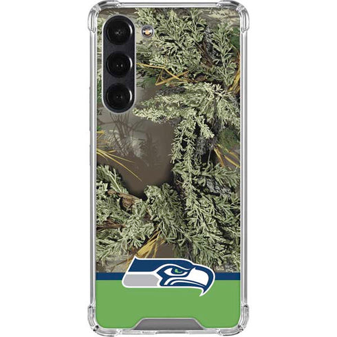 NFL Realtree Camo Seattle Seahawks Galaxy S24 FE Clear Case