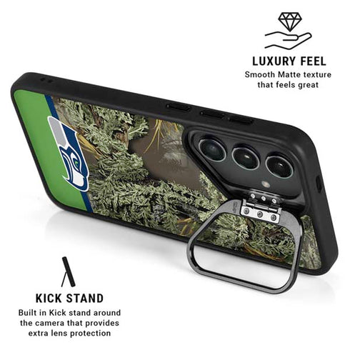 NFL Realtree Camo Seattle Seahawks Galaxy S25 Kickstand Case