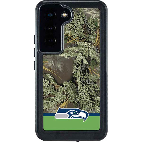 NFL Realtree Camo Seattle Seahawks Galaxy S24 Waterproof Case