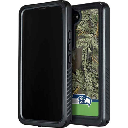 NFL Realtree Camo Seattle Seahawks Galaxy S24 Waterproof Case