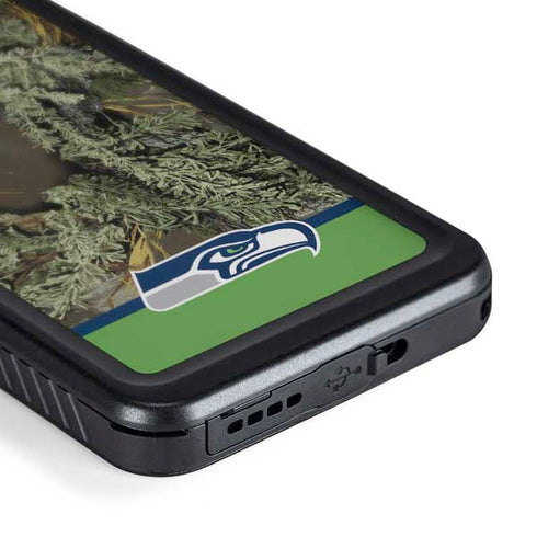 NFL Realtree Camo Seattle Seahawks Galaxy S24 Waterproof Case