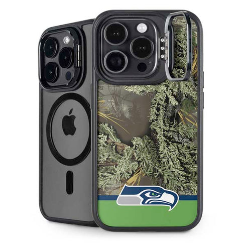 NFL Realtree Camo Seattle Seahawks iPhone 14 Pro Max Kickstand Case